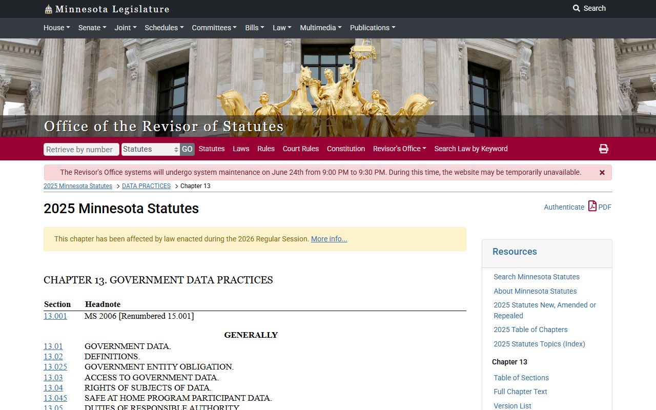 Beltrami County court records Minnesota Government Data Practices Act