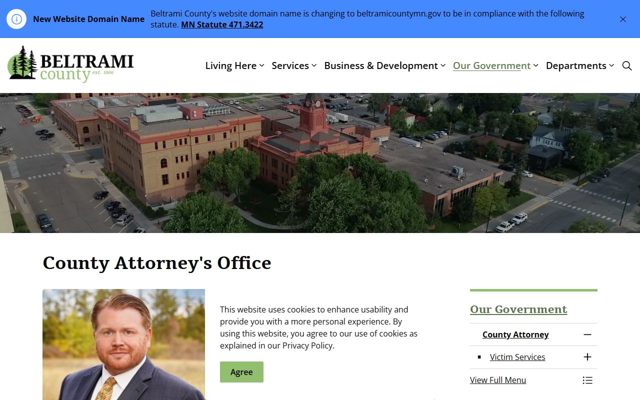 Beltrami County criminal court records County Attorney source