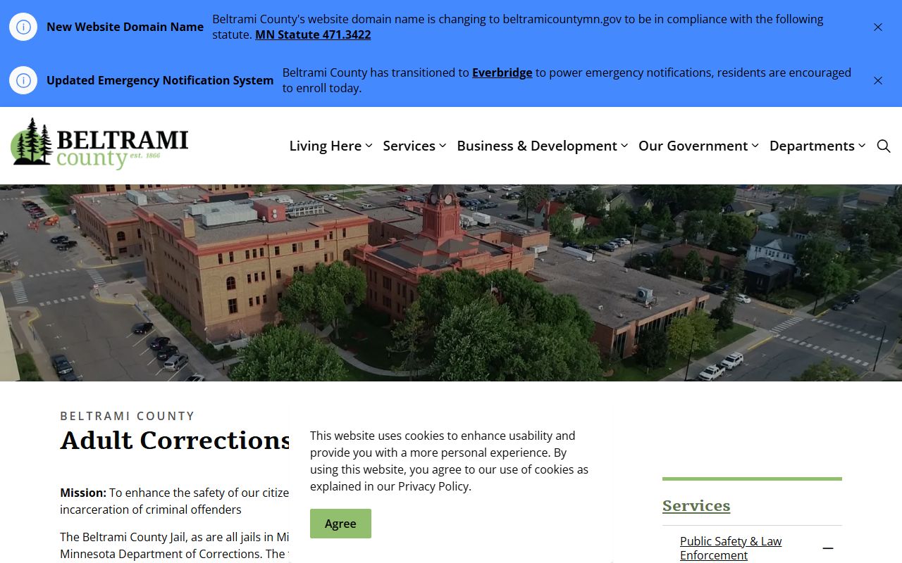 Beltrami County court records Adult Correction Center source
