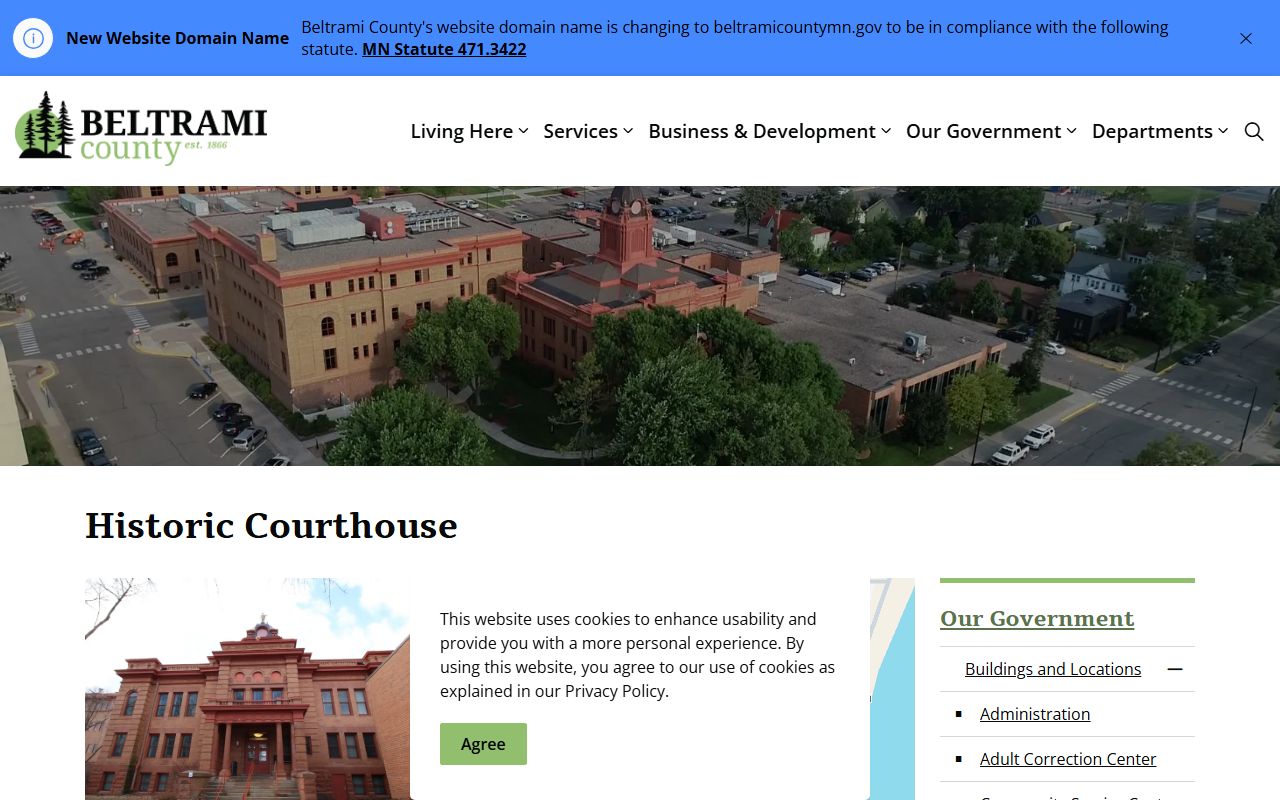 Beltrami County court records historic courthouse campus
