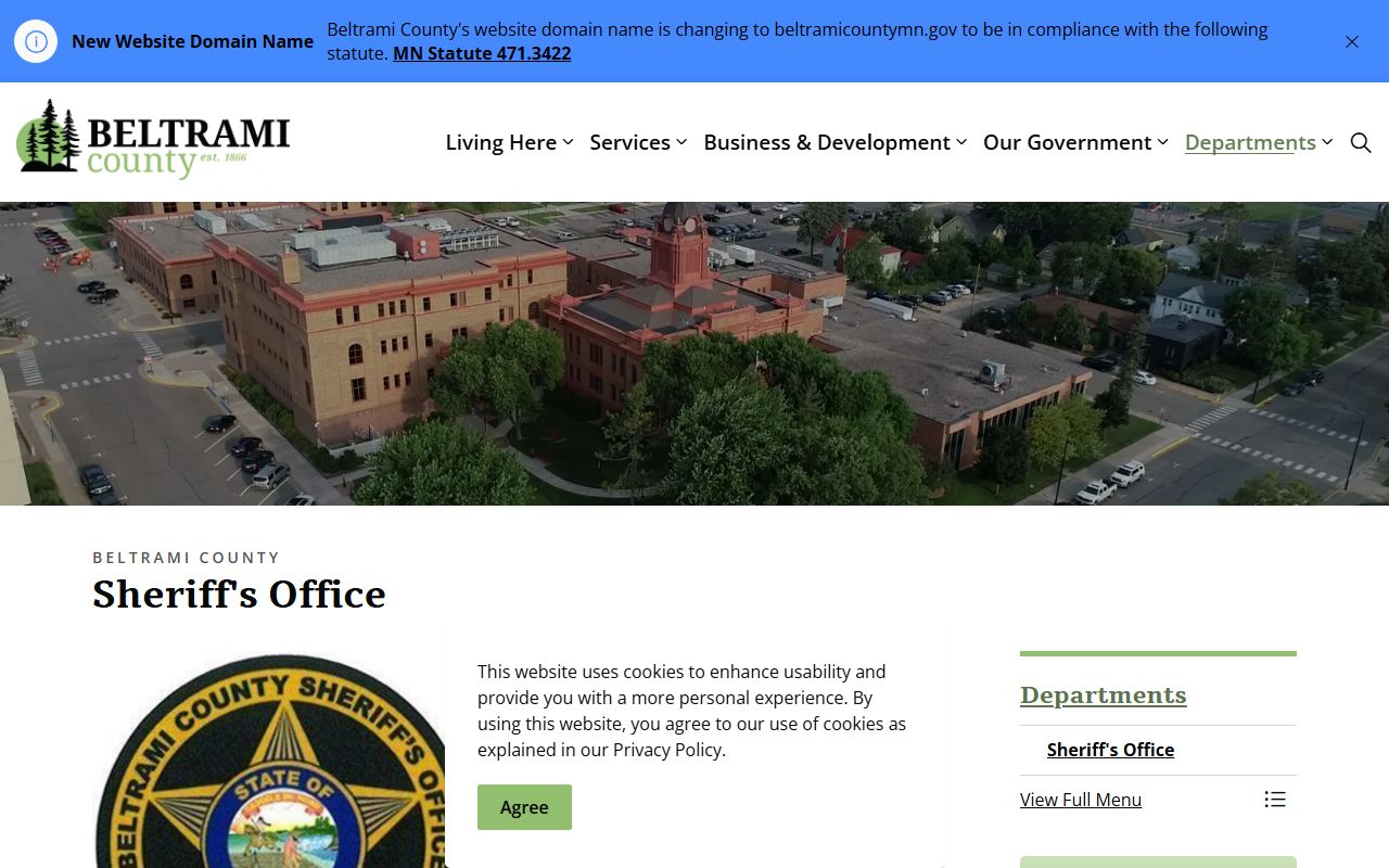 Beltrami County court records Sheriff's Office access